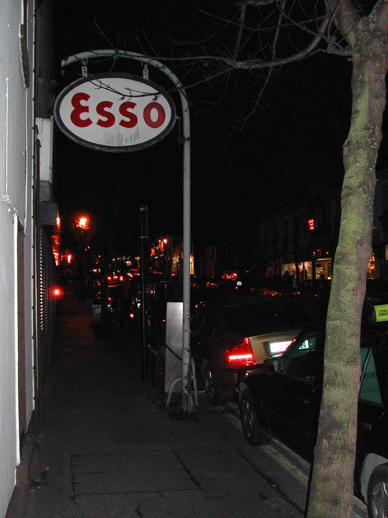 Dublin - Malahide a petrol station on the pavement